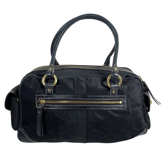 Vintage COACH Gallery Legacy Trainer Satchel 4453 Black/Gold + Hang Tag/Fob Y2K - Picture 3 of 15